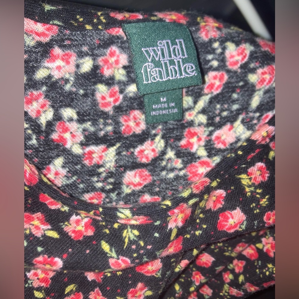Floral wide body mini dress